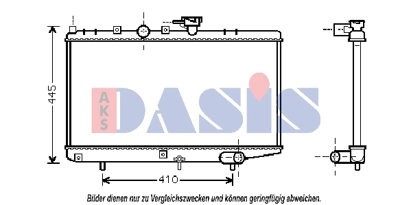 Radiator, engine cooling (510054N)