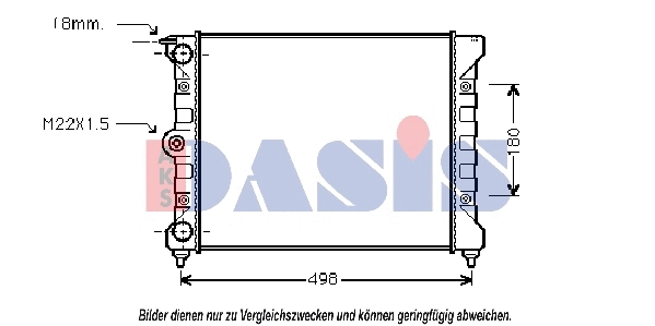 Radiator, engine cooling (040440N)