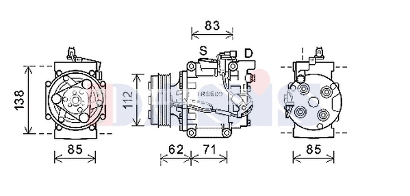 Compressor, air conditioning (852782N)