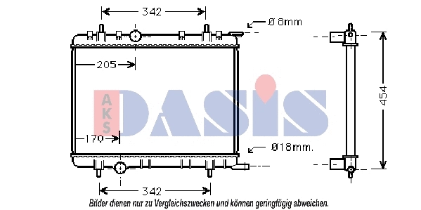 Radiator, engine cooling (061130N)