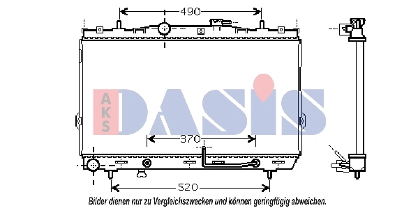 Radiator, engine cooling (510032N)