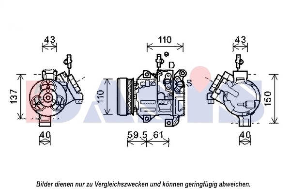Compressor, air conditioning (852616N)