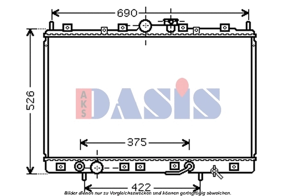 Radiator, engine cooling (140062N)