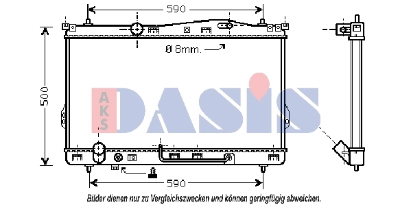 Radiator, engine cooling (560410N)