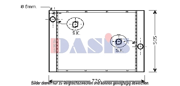 Radiator, engine cooling (050053N)