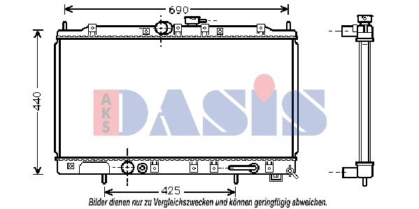 Radiator, engine cooling (140035N)