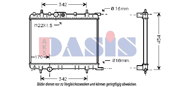 Radiator, engine cooling (060052N)