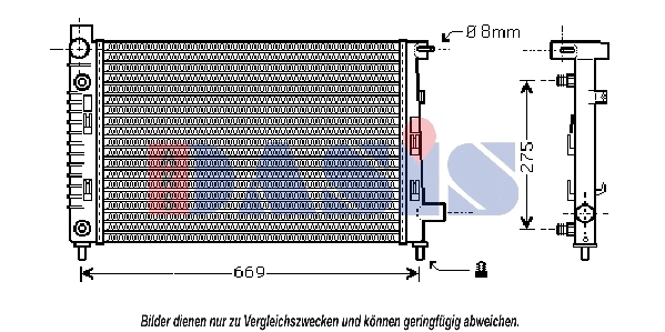 Radiator, engine cooling (121750N)