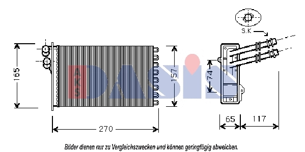 Heat Exchanger, interior heating (049005N)