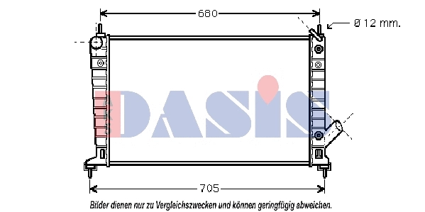 Radiator, engine cooling (190300N)