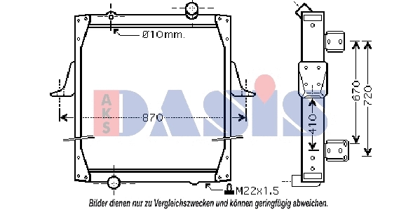 Radiator, engine cooling (390034N)