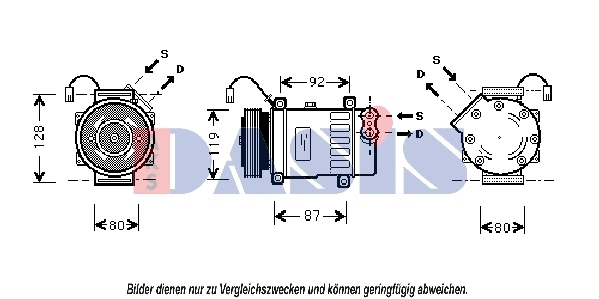 Compressor, air conditioning (851369N)