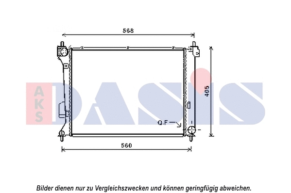 Radiator, engine cooling (560085N)