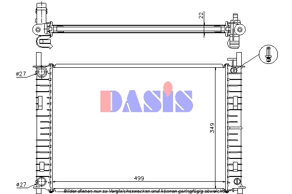 Radiator, engine cooling (110037N)