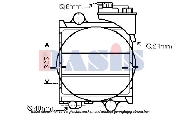 Radiator, engine cooling (390027N)