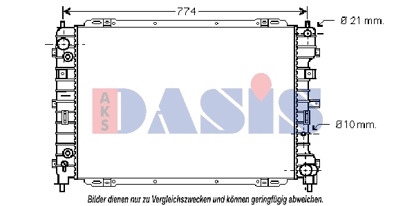 Radiator, engine cooling (090084N)