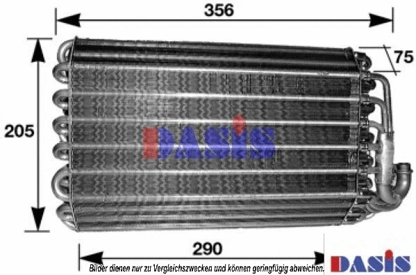 Evaporator, air conditioning (052280N)