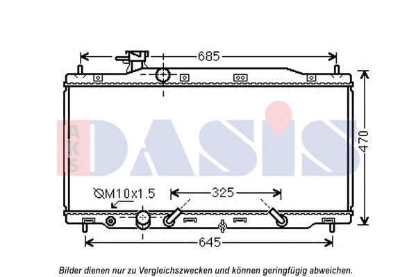 Radiator, engine cooling (010025N)