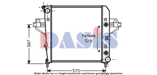 Radiator, engine cooling (520104N)