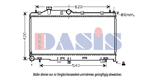 Radiator, engine cooling (350038N)