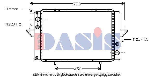 Radiator, engine cooling (181240N)