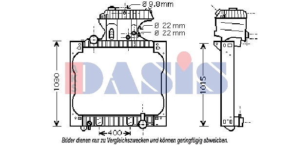 Radiator, engine cooling (261910N)