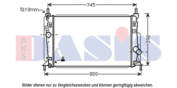 Radiator, engine cooling (110077N)