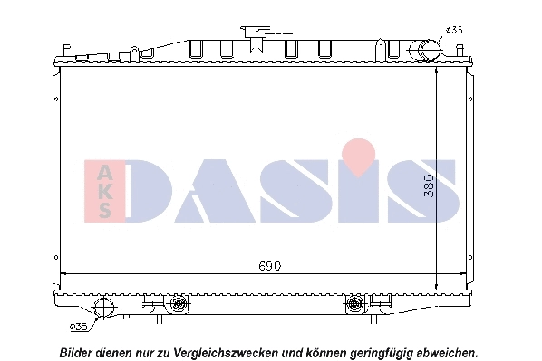 Radiator, engine cooling (070099N)