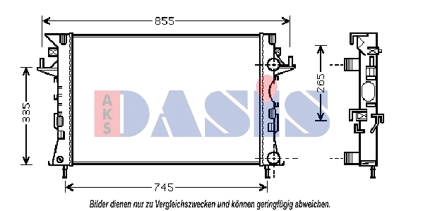 Radiator, engine cooling (180044N)