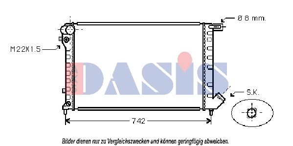 Radiator, engine cooling (060038N)