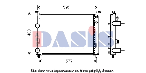 Radiator, engine cooling (080098N)