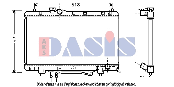 Radiator, engine cooling (213880N)