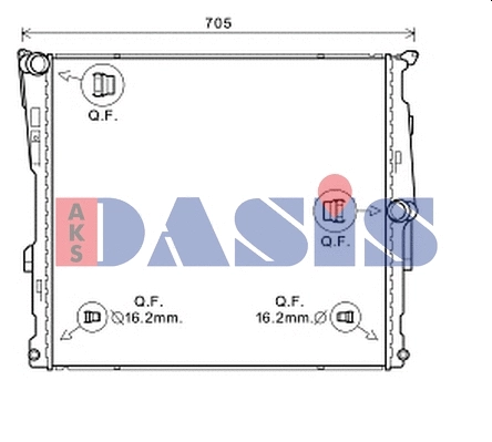Radiator, engine cooling (050083N)