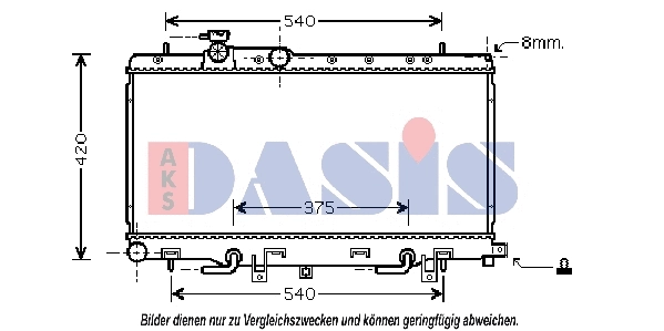 Radiator, engine cooling (350028N)