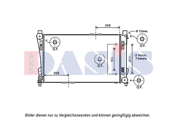 Radiator, engine cooling (120106N)