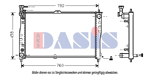 Radiator, engine cooling (510120N)