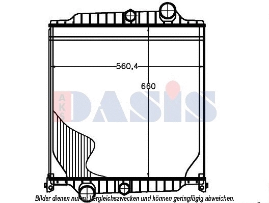 Radiator, engine cooling (280017N)