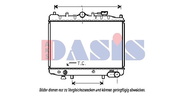 Radiator, engine cooling (110980N)