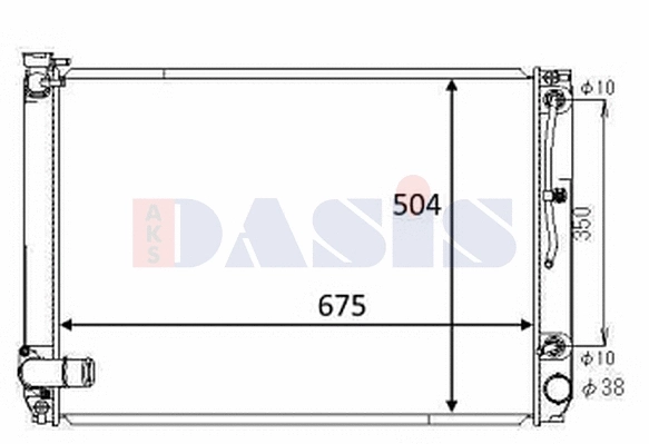Radiator, engine cooling (210269N)