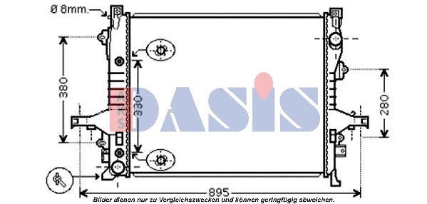 Radiator, engine cooling (220018N)