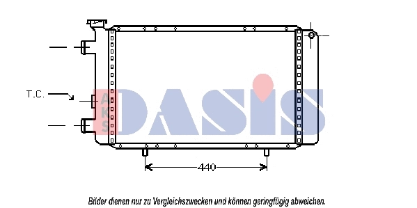 Radiator, engine cooling (180800N)