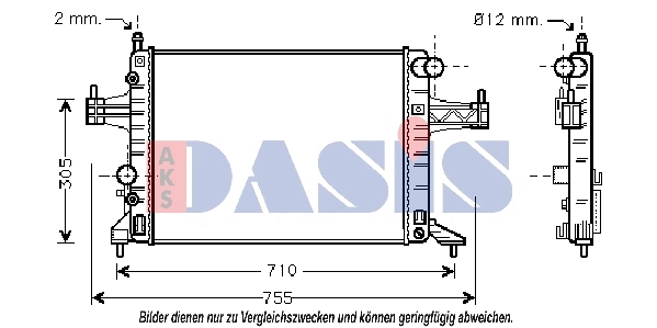 Radiator, engine cooling (150012N)