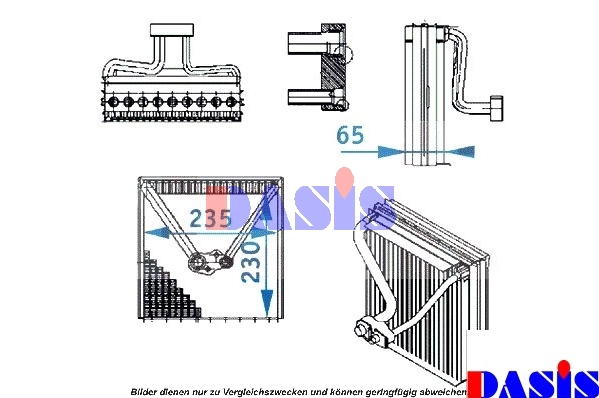 Evaporator, air conditioning (820193N)