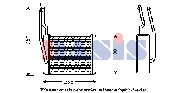 Heat Exchanger, interior heating (099009N)