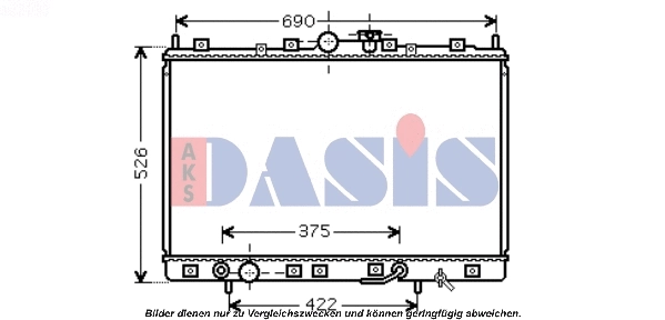 Radiator, engine cooling (140076N)