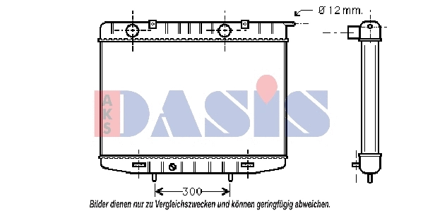Radiator, engine cooling (151800N)
