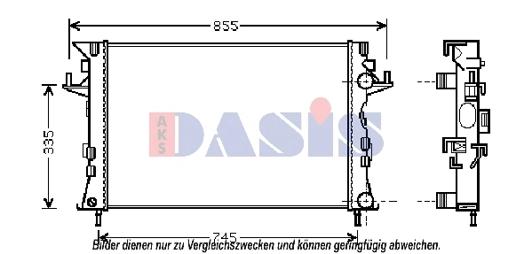 Radiator, engine cooling (180076N)