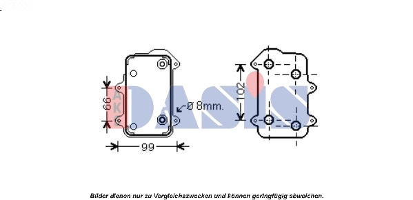 Oil Cooler, engine oil (176000N)