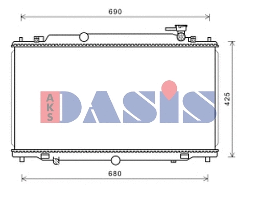 Radiator, engine cooling (110092N)