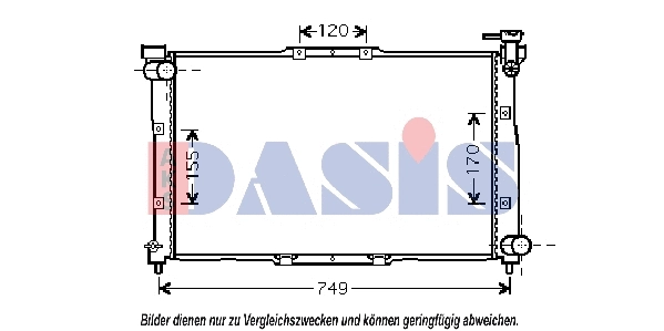 Radiator, engine cooling (510015N)